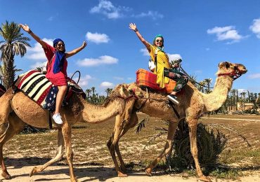 How To Ride A Camel in marrakech palmerais