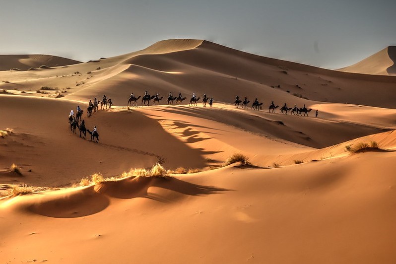 Merzouga Desert ranks Morocco among the third most beautiful tourist destinations in the world