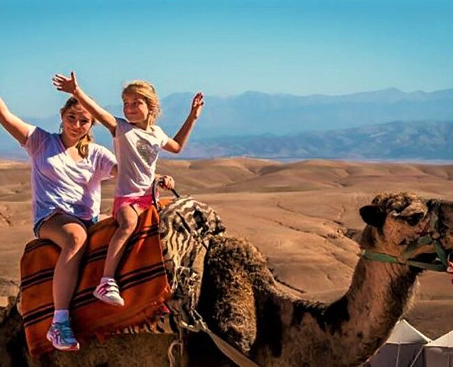 Family tour - Ourika valley & Agafay desert Camel Ride (4 pers+)